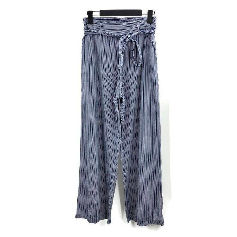 A New Day Blue White Striped Pants Size S
